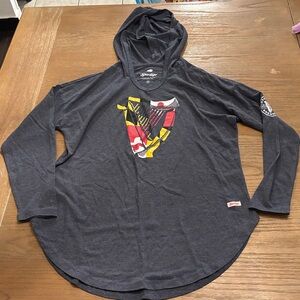 Gray Women's Hooded Top